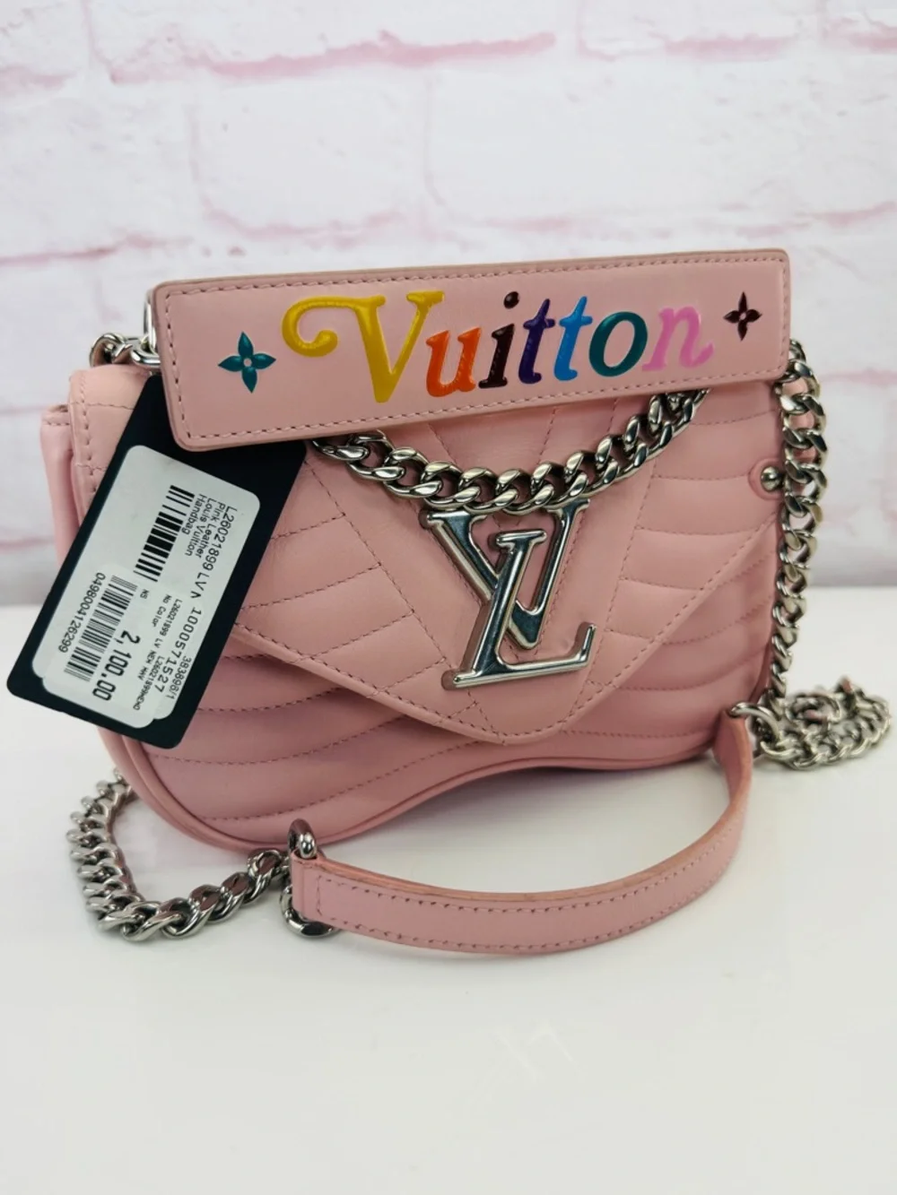 Louis Vuitton New Wave Calfskin Chain MM Smoothie Pink